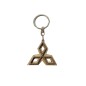 Mitsubishi Wooden Keyring with Metal Ring 4.5 cm
