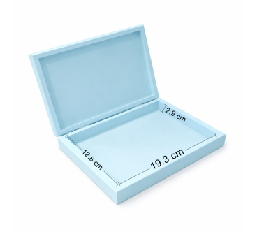 Blue Wooden Gift Box for Boy 21 x 15 cm