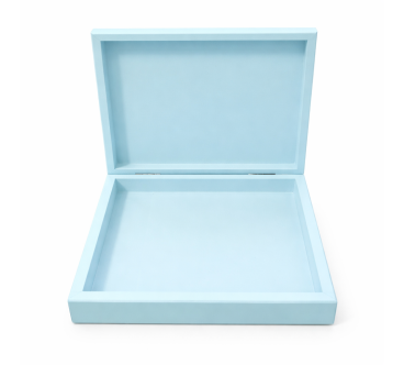 Blue Wooden Gift Box for Boy 21 x 15 cm