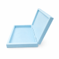 Wooden World Flat Blue Gift Box for Boy, Wooden Keepsake Presentation Box, 21 x 15 x 3.5 cm