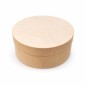Wooden World Set of 3 Round Birch Bast Boxes with Lids, Nesting Storage Boxes Wooden World Set of 3 Round Birch Bast Boxes with Lids, Nesting Storage Boxes