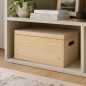 Wooden World Pine Storage Box with Lid, Unpainted Wooden Crate 35x25x18 cm Wooden World Pine Storage Box with Lid, Unpainted Wooden Crate 35x25x18 cm