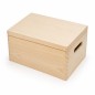 Wooden World Pine Storage Box with Lid, Unpainted Wooden Crate 35x25x18 cm Wooden World Pine Storage Box with Lid, Unpainted Wooden Crate 35x25x18 cm