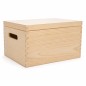 Pine Storage Box with Lid 35x25x18 cm