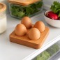Wooden World Beech Wood Egg Holder for 4 Eggs Oiled Wooden Egg Stand Wooden World Beech Wood Egg Holder for 4 Eggs Oiled Wooden Egg Stand
