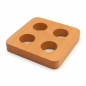 Wooden World Beech Wood Egg Holder for 4 Eggs Oiled Wooden Egg Stand Wooden World Beech Wood Egg Holder for 4 Eggs Oiled Wooden Egg Stand