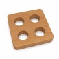 Wooden World Beech Wood Egg Holder for 4 Eggs Oiled Wooden Egg Stand Wooden World Beech Wood Egg Holder for 4 Eggs Oiled Wooden Egg Stand