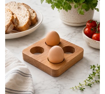 Beech Wood Egg Holder for 4 Eggs | Wooden World