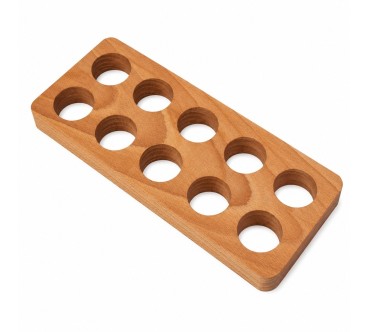 Wooden Egg Holder for 10 Eggs | Beech Egg Stand