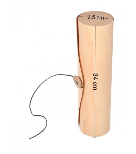 Wooden World Wooden Wine Bottle Tube Box Poplar Gift Packaging