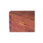 Wooden World Double Wine Bottle Gift Box Brown Lacquered Case with Metal Clasp Wooden World Double Wine Bottle Gift Box Brown Lacquered Case with Metal Clasp