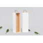 White Pine Wood Wine Bottle Gift Box with Sliding Lid and Rope Handle White Pine Wood Wine Bottle Gift Box with Sliding Lid and Rope Handle