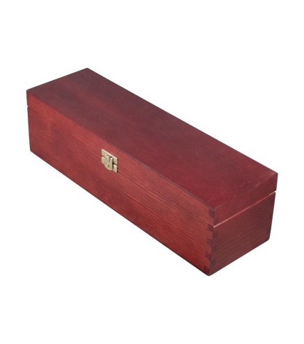 Mahogany Pine Wine Bottle Gift Box