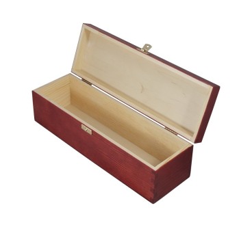 Mahogany Pine Wine Bottle Gift Box