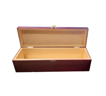 Mahogany Pine Wine Bottle Gift Box