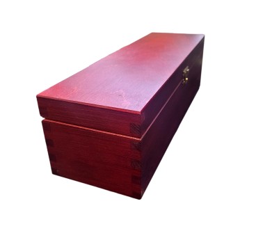 Mahogany Pine Wine Bottle Gift Box