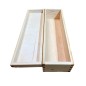Wooden World Pine Wood Wine Bottle Gift Box Varnished Light Wooden Case Wooden World Pine Wood Wine Bottle Gift Box Varnished Light Wooden Case