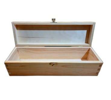 Pine Wood Wine Bottle Gift Box