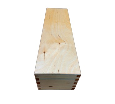 Pine Wood Wine Bottle Gift Box