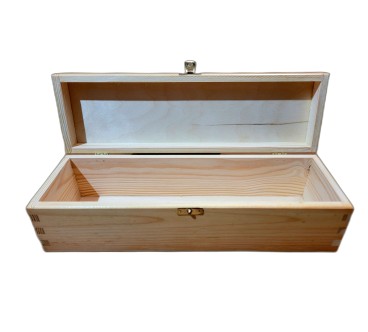 Pine Wood Wine Bottle Gift Box