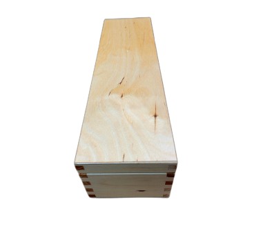 Pine Wood Wine Bottle Gift Box