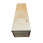 Wooden World Pine Wood Wine Bottle Gift Box Varnished Light Wooden Case Wooden World Pine Wood Wine Bottle Gift Box Varnished Light Wooden Case