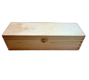 Pine Wood Wine Bottle Gift Box