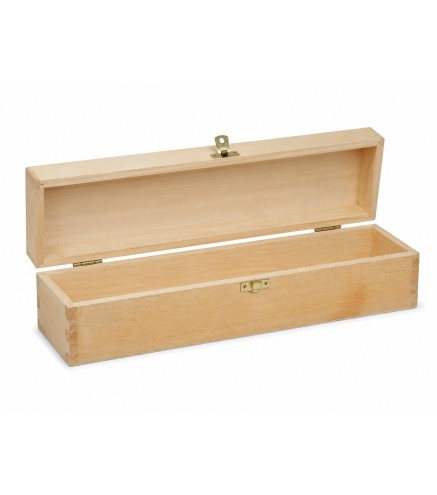 Wooden World Pine Wood Wine Bottle Gift Box Varnished Light Wooden Case