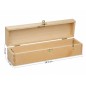 Wooden World Pine Wood Wine Bottle Gift Box Varnished Light Wooden Case Wooden World Pine Wood Wine Bottle Gift Box Varnished Light Wooden Case
