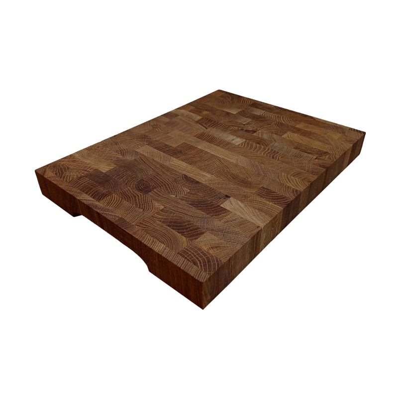 Beech End Grain Cutting Board 40×30×4 cm – Butcher Block for Meat, Vegetables and Bread