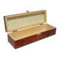 Wooden Wine Bottle Gift Box Pine Wood Lacquered Storage Case With Metal Clip