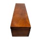 Wooden Wine Bottle Gift Box Pine Wood Lacquered Storage Case With Metal Clip