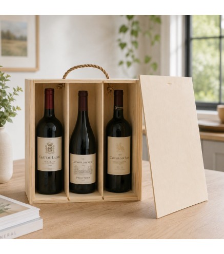 Triple Pine Wine Gift Box 36 cm