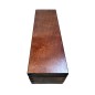 Wooden World Pine Wood Wine Bottle Gift Box Dark Brown Varnished Storage Case with Metal Clasp Wooden World Pine Wood Wine Bottle Gift Box Dark Brown Varnished Storage Case with Metal Clasp