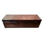 Wooden World Pine Wood Wine Bottle Gift Box Dark Brown Varnished Storage Case with Metal Clasp Wooden World Pine Wood Wine Bottle Gift Box Dark Brown Varnished Storage Case with Metal Clasp