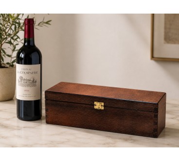 Pine Wood Wine Bottle Gift Box