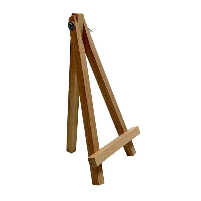 Small Wooden Easel 16 cm – Mini Display Stand for Photos, Cards, Menus and Decorations