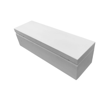 White Wooden Wine Bottle Gift Box