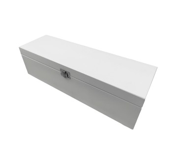 White Wooden Wine Bottle Gift Box