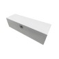 White Wooden Wine Bottle Gift Box Pine Storage Case with Metal Clip