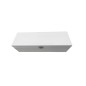 White Wooden Wine Bottle Gift Box Pine Storage Case with Metal Clip