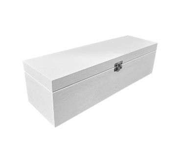 White Wooden Wine Bottle Gift Box