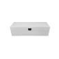 White Wooden Wine Bottle Gift Box Pine Storage Case with Metal Clip