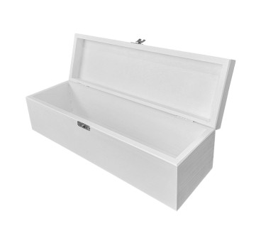 White Wooden Wine Bottle Gift Box