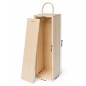 Pine Wood Wine Bottle Box with Rope Handle Decoupage Ready
