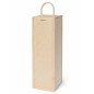Pine Wood Wine Bottle Box with Rope Handle Decoupage Ready
