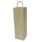 Pine Wood Wine Bottle Box with Rope Handle Decoupage Ready