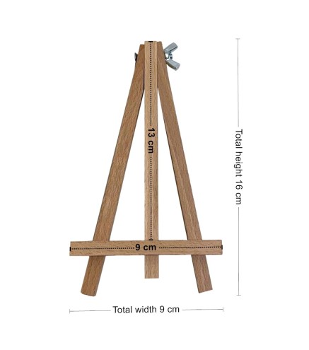Small Wooden Easel 16 cm – Mini Display Stand for Photos, Cards, Menus and Decorations