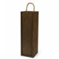 Wooden World Brown Pine Wine Bottle Gift Box with Rope Handle and Latch Wooden World Brown Pine Wine Bottle Gift Box with Rope Handle and Latch