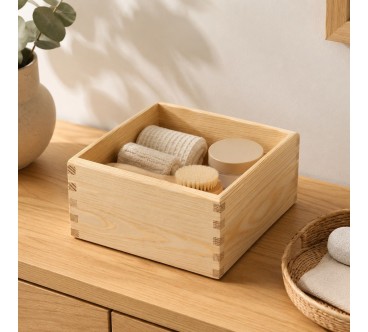 Pine Wood Storage Box Unpainted Craft Keepsake Box